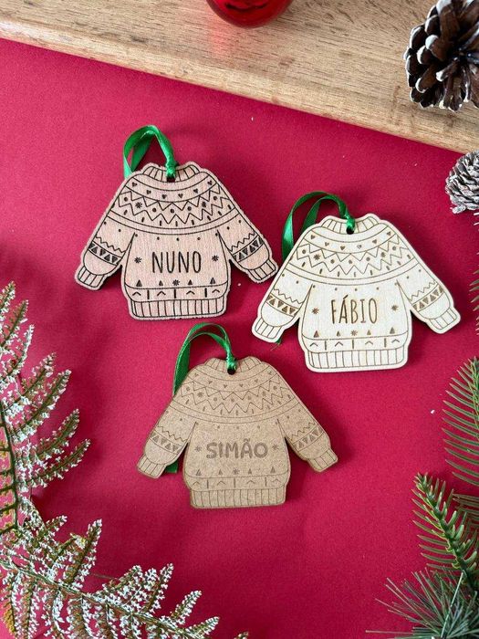 Ornamentos de Natal Personalizados