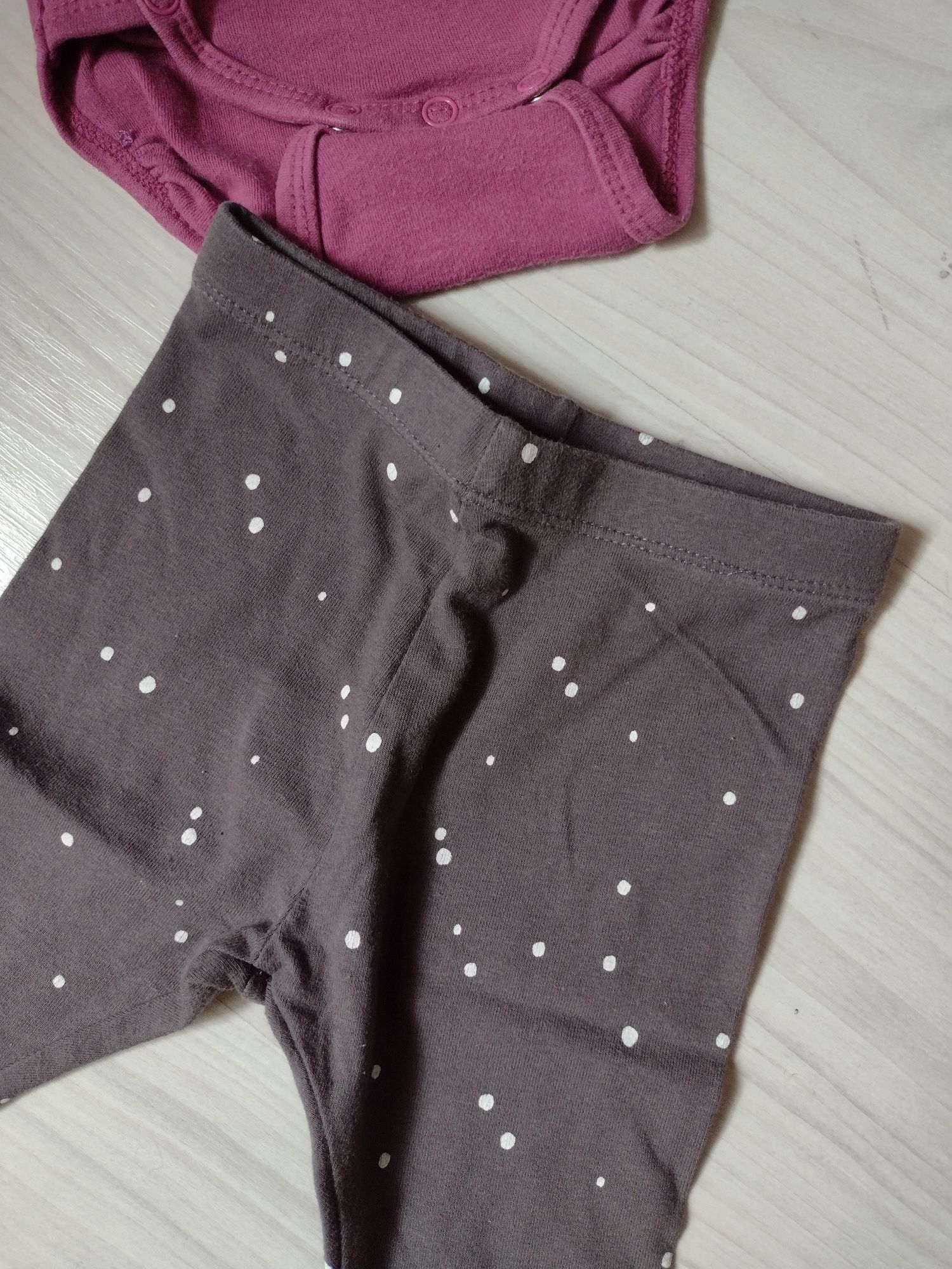 Zestaw legginsy getry + body kopertowe 62