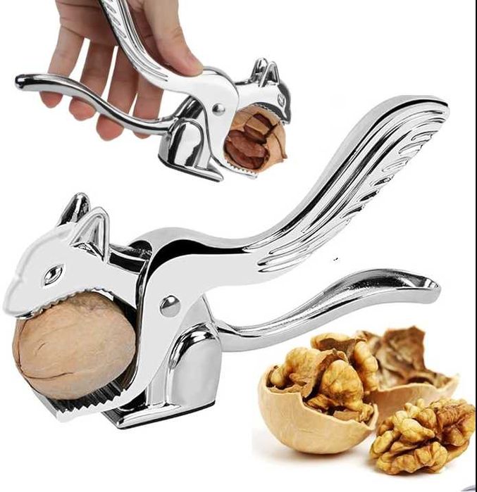 Dziadek do orzechów włoskich laskowych wiewiórka stalowy