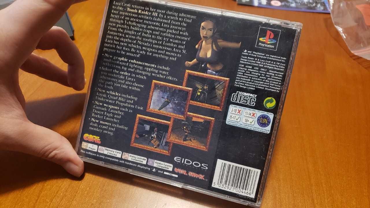 TOMB RAIDER III 3 ang PSX PS1 PlayStation