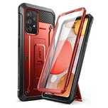 Etui Pancerne 360 Supcase Beetle Pro do Samsung Galaxy A72 Czerwony