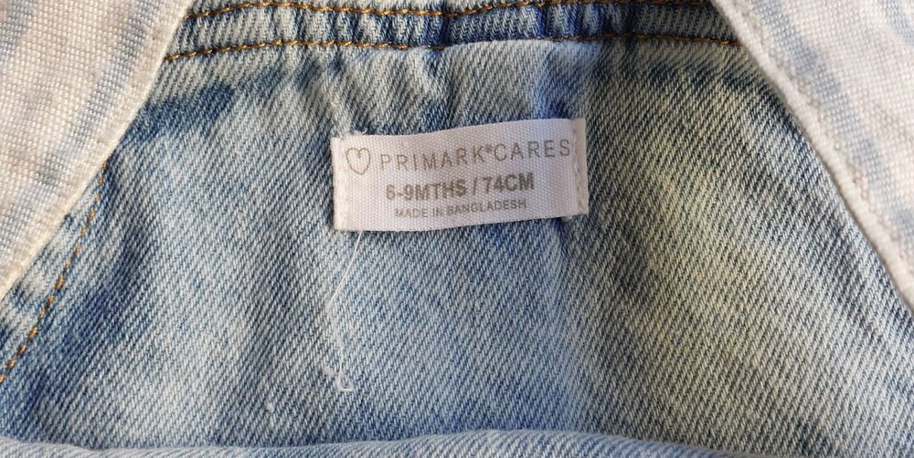 Conjunto Macacão + T-shirt Primark 6-9 meses