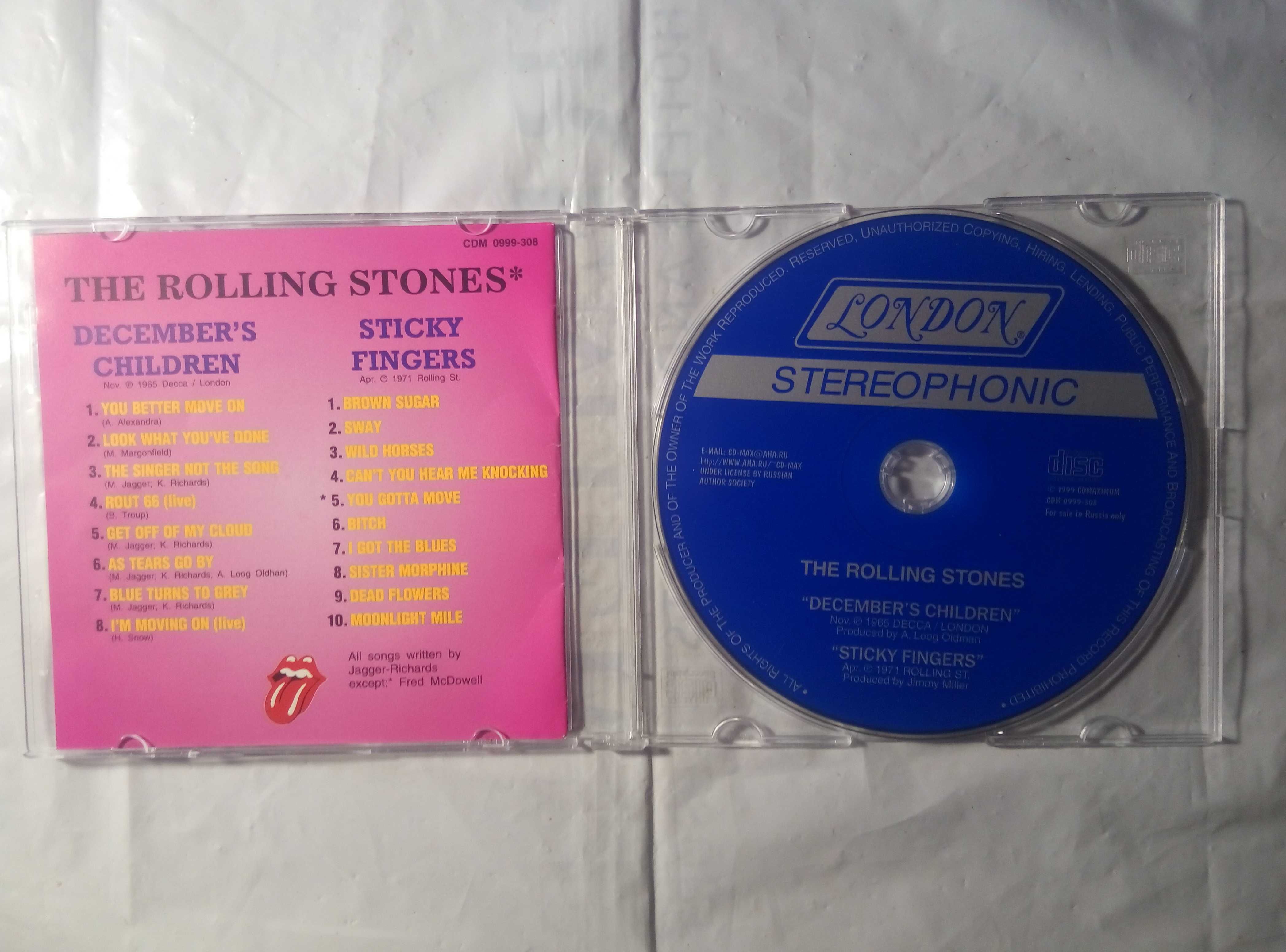 The Rolling Stones  December's Children.Sticky Fingers.CD-диск