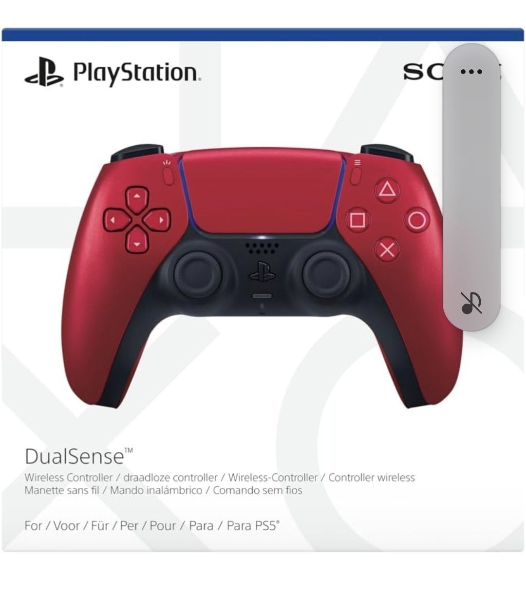 Playstation 5 - DualSense Wireless Controller - Silver/Blue/Red