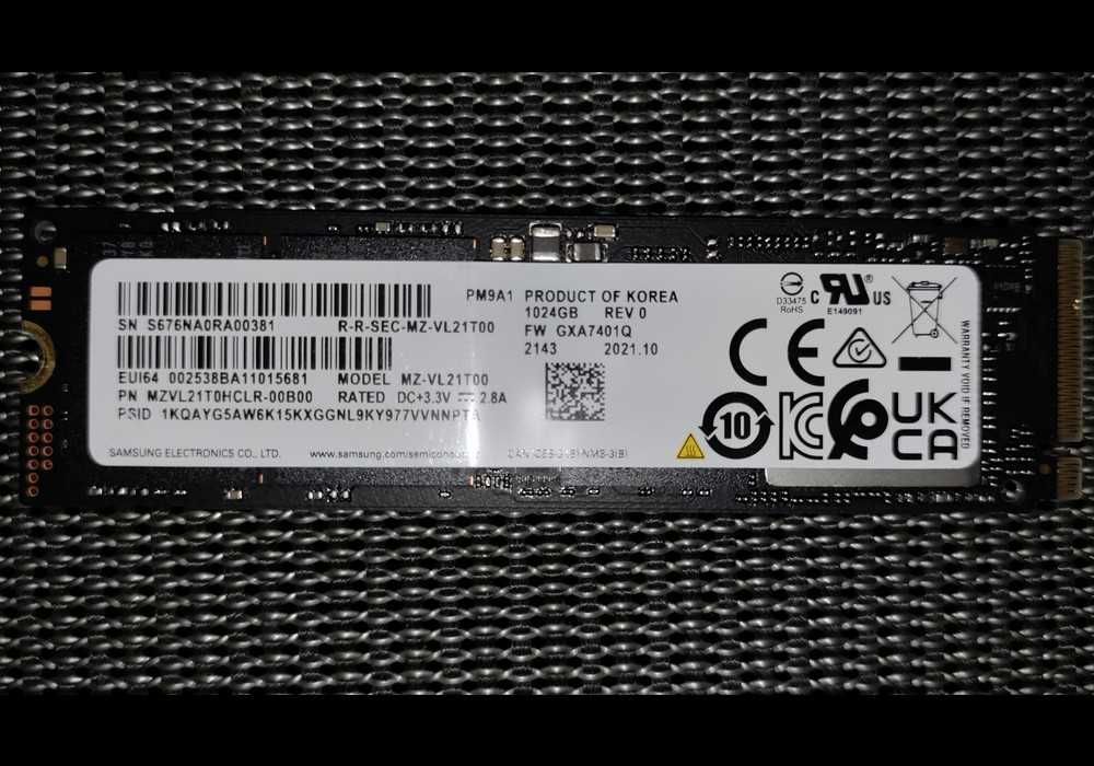 SSD Samsung PM9A1  1Tb 1024Gb (Samsung 980 pro) M2 NVMe  новый