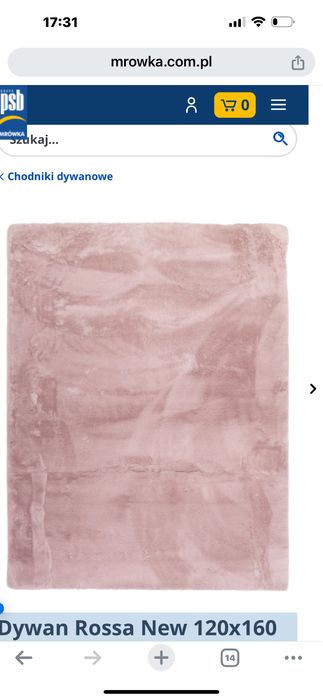 Dywan Rossa New 120x160 cm różowy MULTI-DECOR