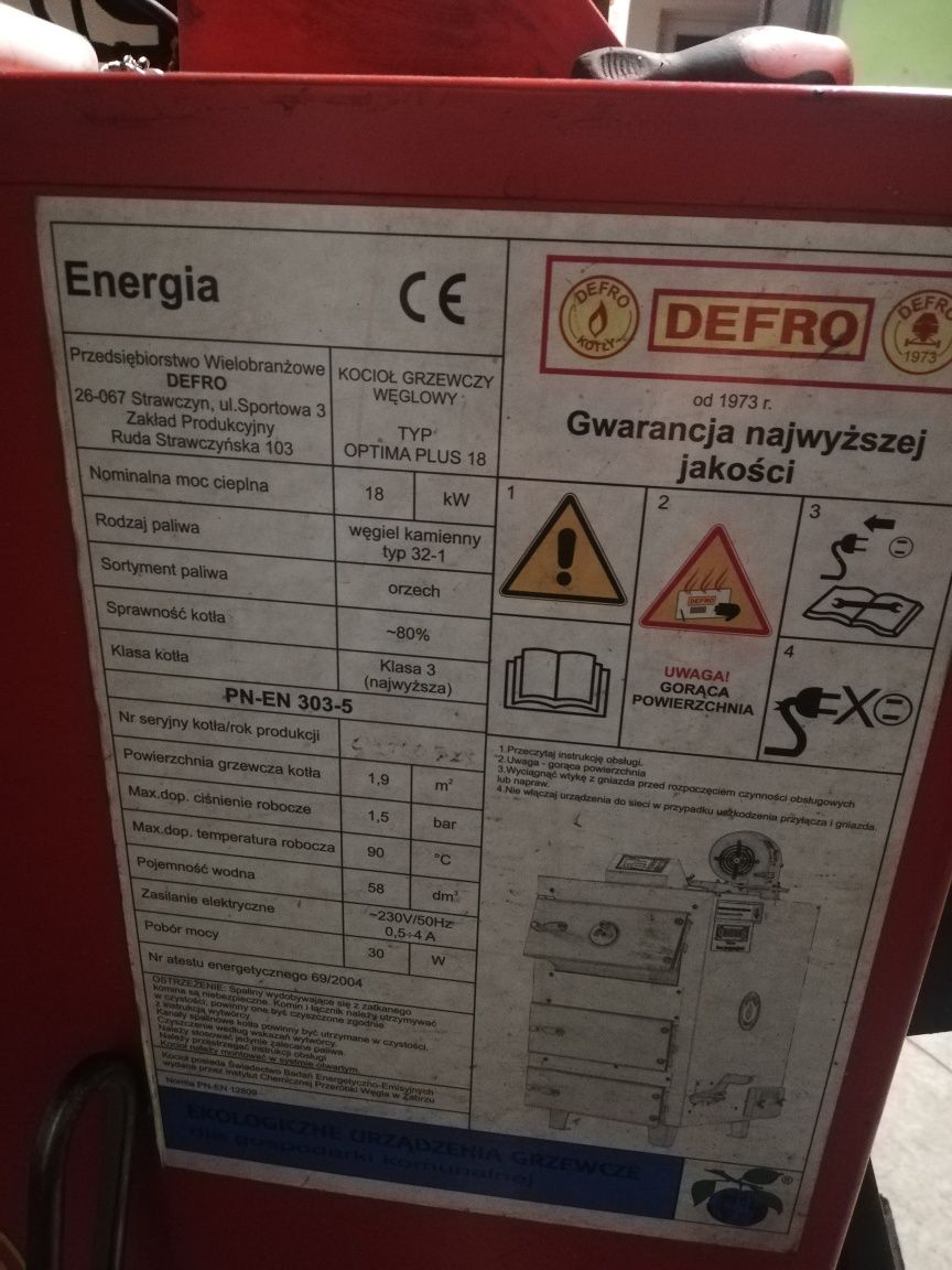 Defro optima plus 18 kw