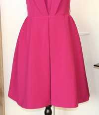 SIMPLE sukienka rożowa fioletowa fuksja Dec Ania 34 xs 36 s