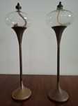 Lampy olejne F. Andersen 1970 r. Mosiądz 2 szt. Dania  W cenie