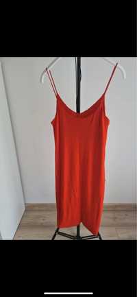 Czerwona sukienka Nowa H&M Xs S na ramiączkach