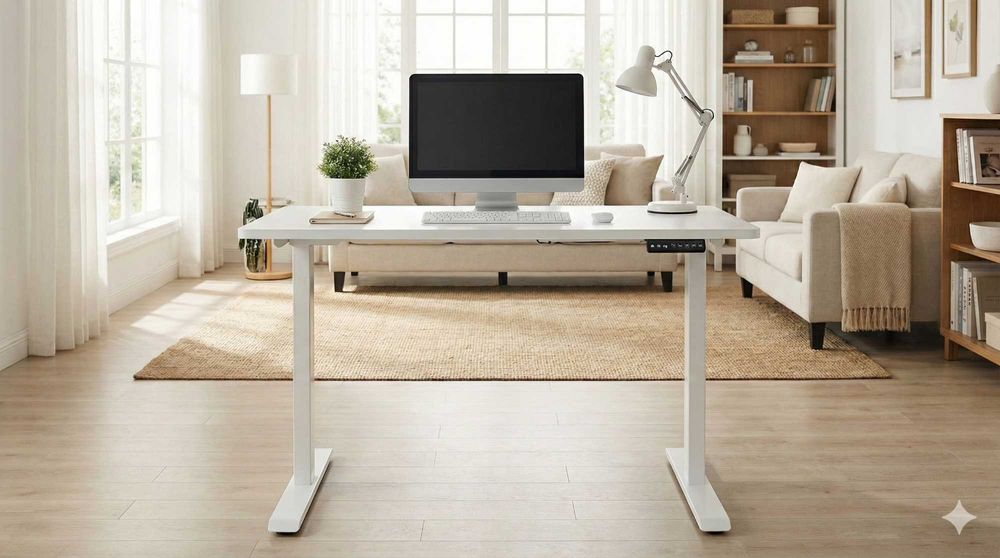 Nowe Biurko Elektryczne Regulowane 120x60 Podnoszone Gamingowe Faktura