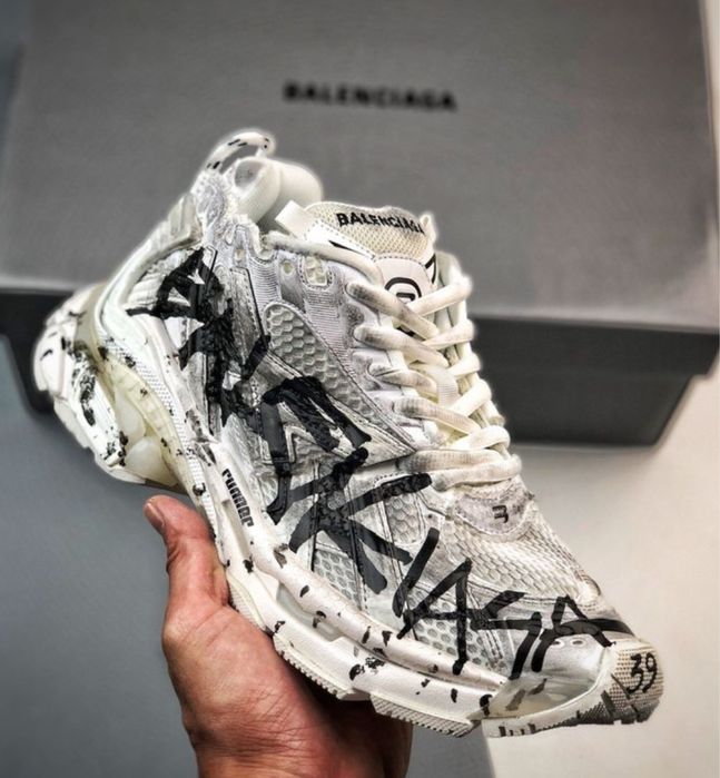 Кросівки Balenciaga runner graffiti, кросовки баленсиага ранер