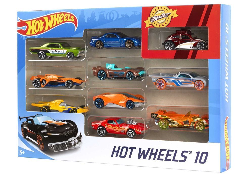 Zestaw pojazdów Hot Wheels 10 sztuk