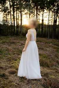 Suknia sukienka ślubna Gellena Piper G1802 rozmiar 38  litera A dekolt