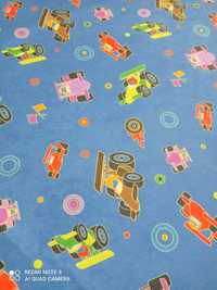 Tkanina obiciowa materiał obiciowy samochodziki samochody dla chłopca