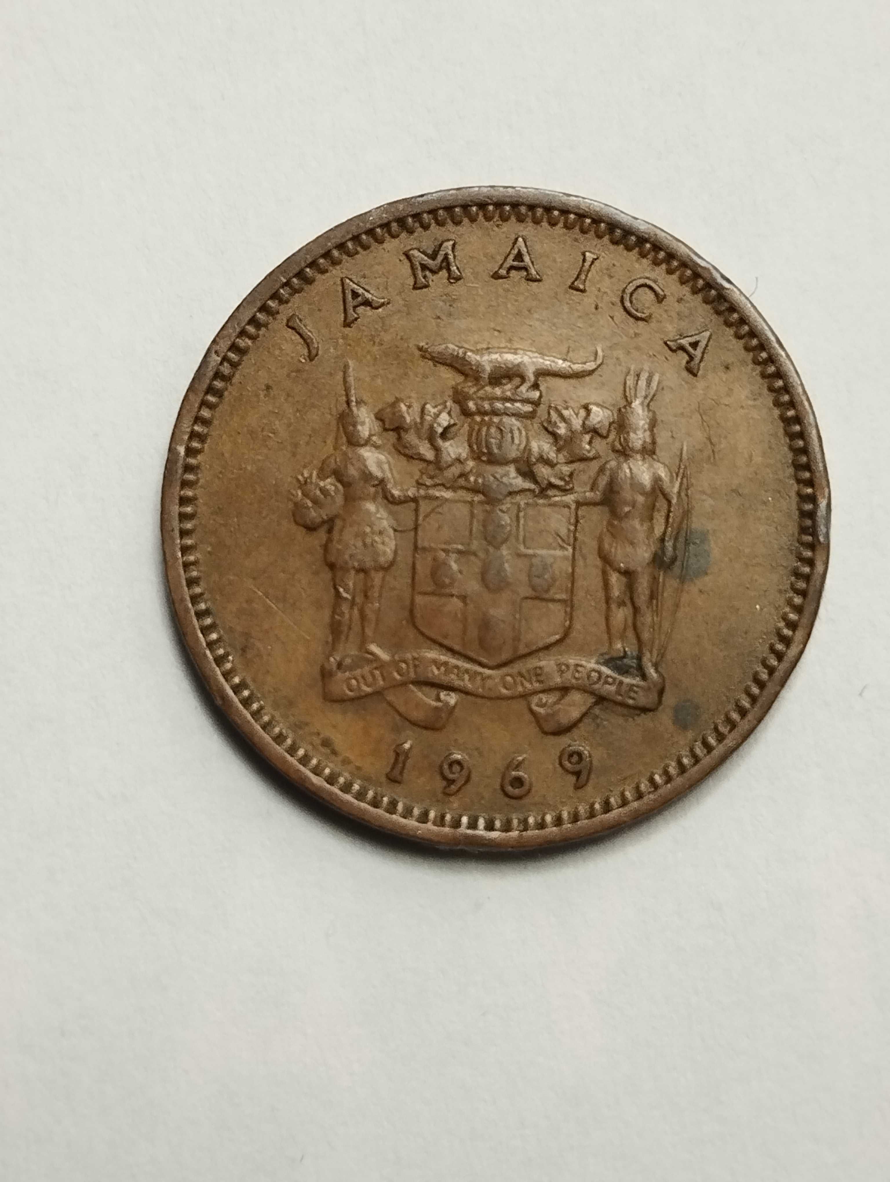 Sprzedam monetę Jamajka 1 cent 1969r. stan dobry
