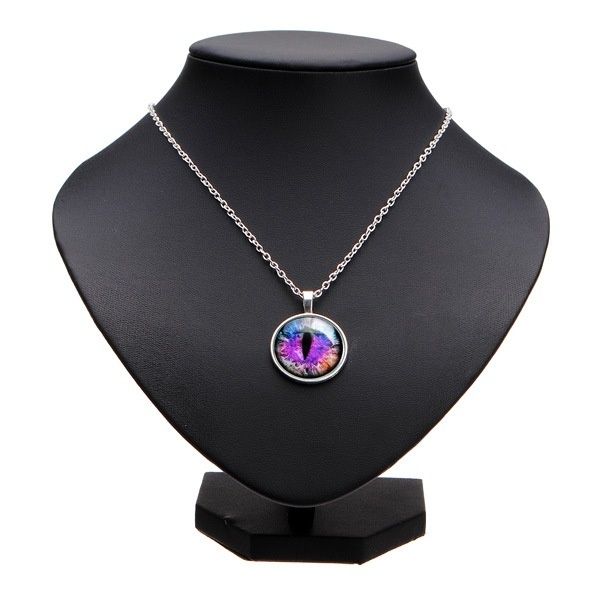 NASZYJNIK łańcuszek KOT kocie oko amulet wisiorek prezent DZIEN MATKI