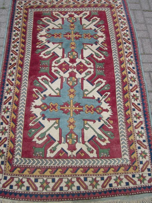dywan wełniany ręcznie tkany antyk Kazak