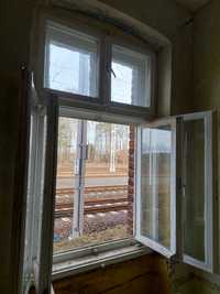 Okna drewniane skrzynkowe