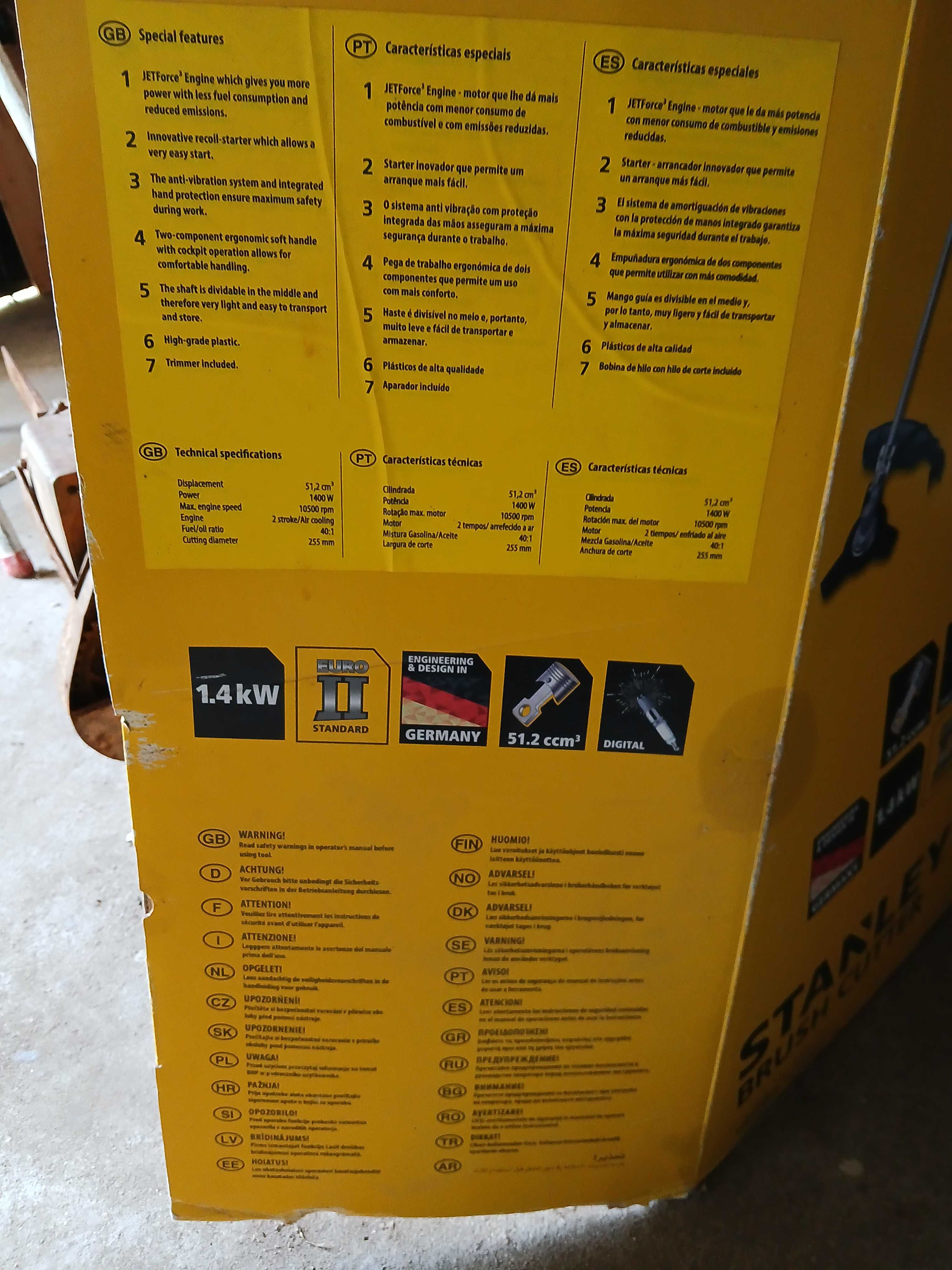 Roçadora Stanley a gasolina