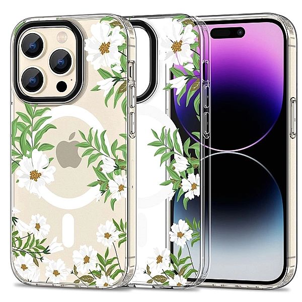 Tech-Protect Magmood Magsafe Iphone 15 Pro Spring Daisy