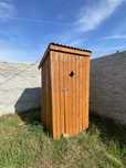 Toaleta wc wychodek na budowe ogrod