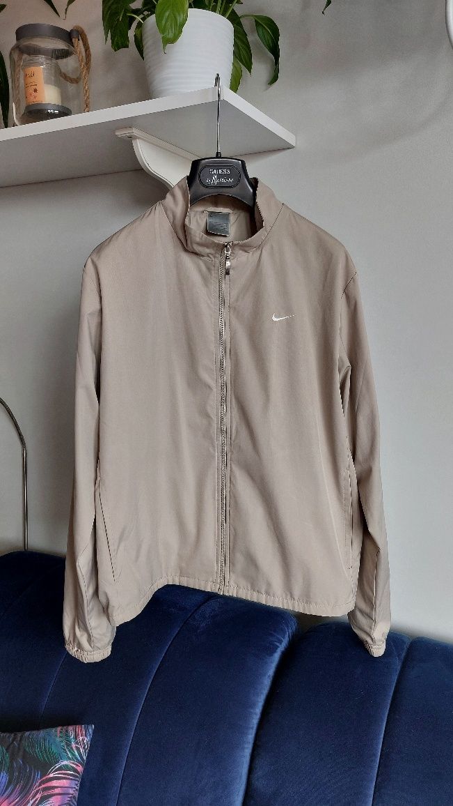 40 NIKE sportowa kurtka wiosenna wiatrówka beżowa