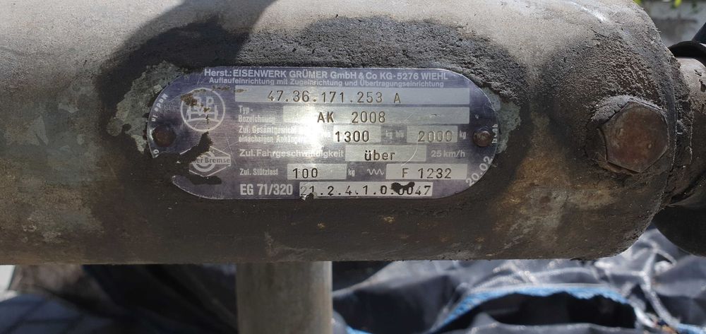 Reboque 2 eixos com documentos