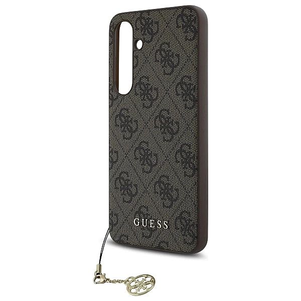 Guess GUHCS24FEGF4GBR S24 FE S721 brazowy/brown hardcase 4G Charms Col