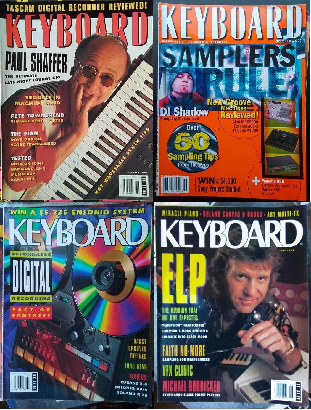 Números antigos avulso da revista Keyboard