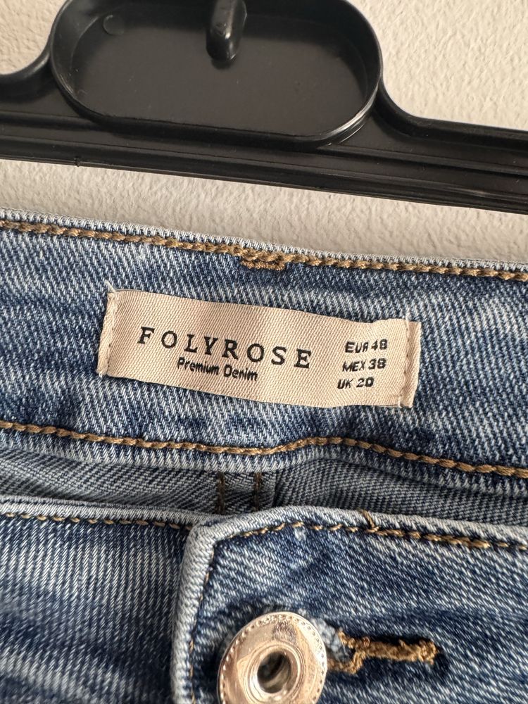 Spodnie jeansowe z wysokim stanem jeansy pluse size