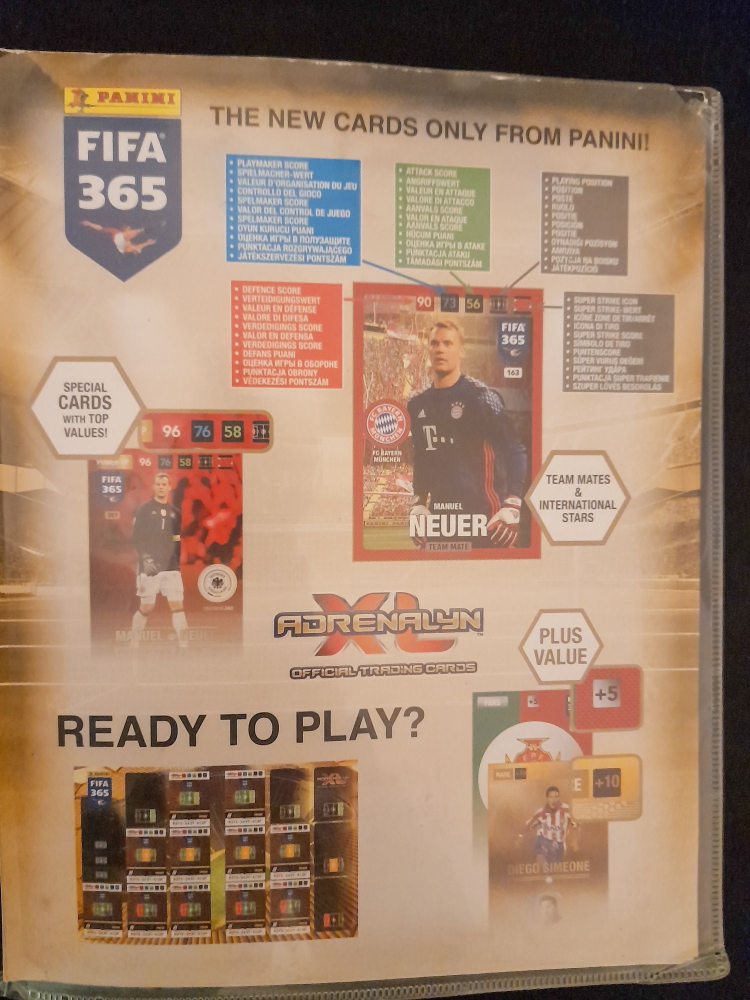 Unikat! 212 kart Panini FIFA 2017 + album i 2 puszki!