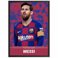 Plakat obraz w ramce Messi Barcelona