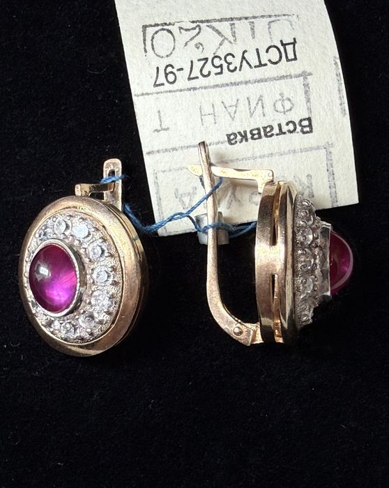 Вінтажні сережки срібло в позолоті