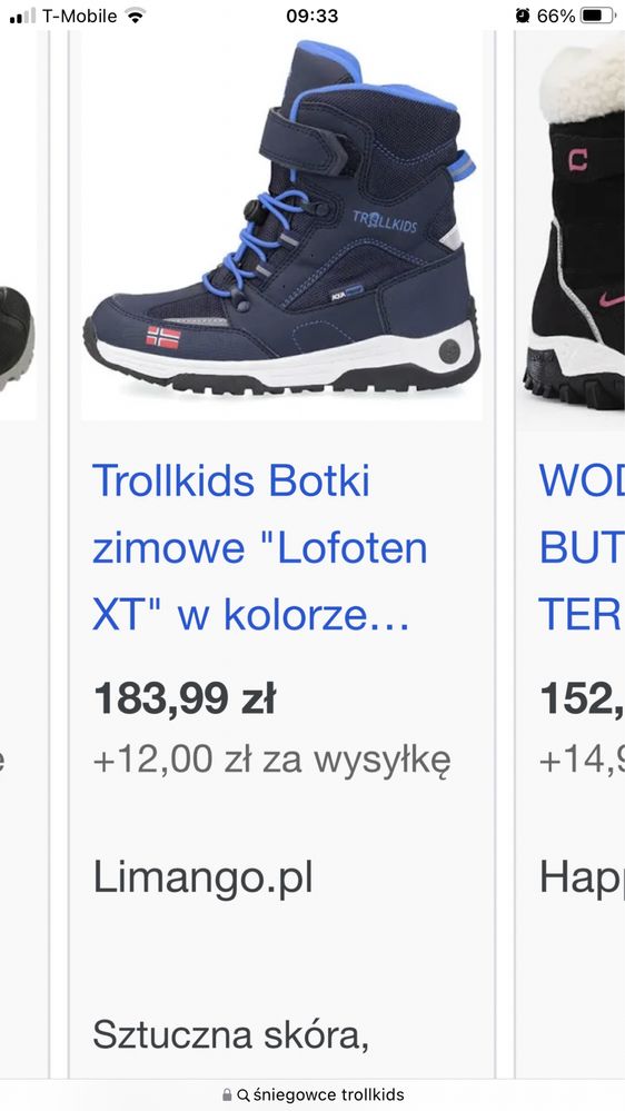 Buty zimowe śniegowce