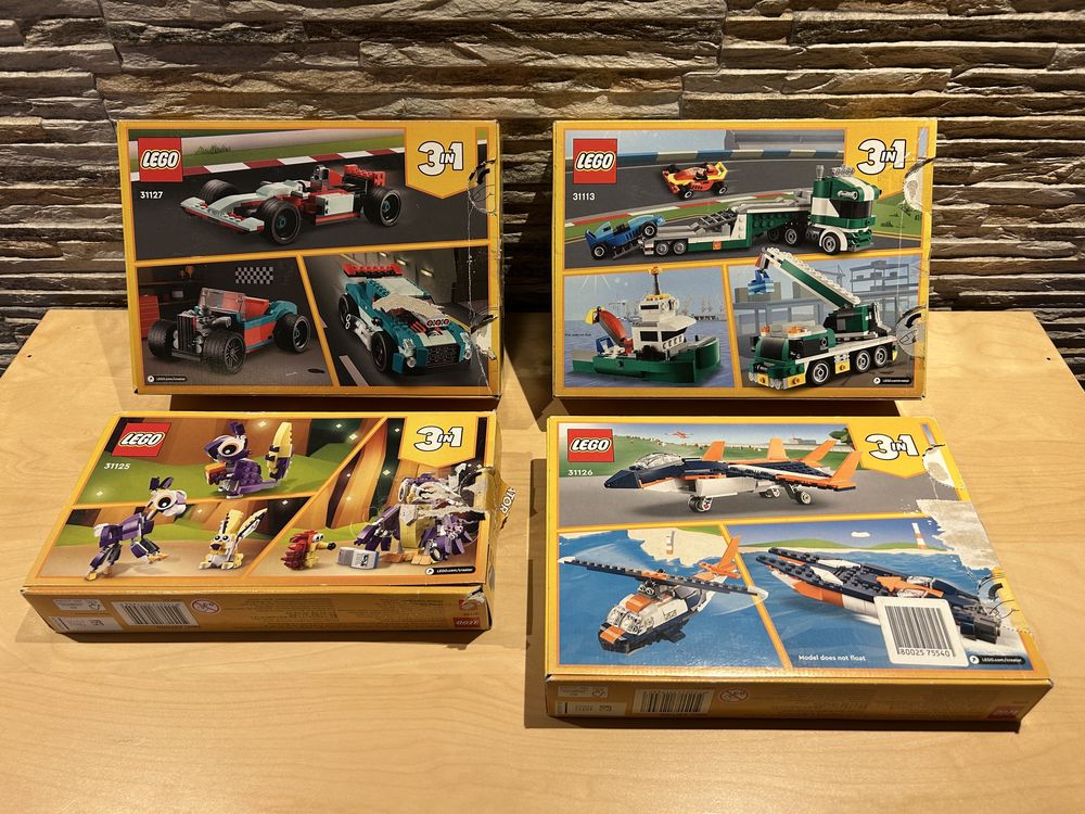 Conjunto de Lego Creator 3in1 completos