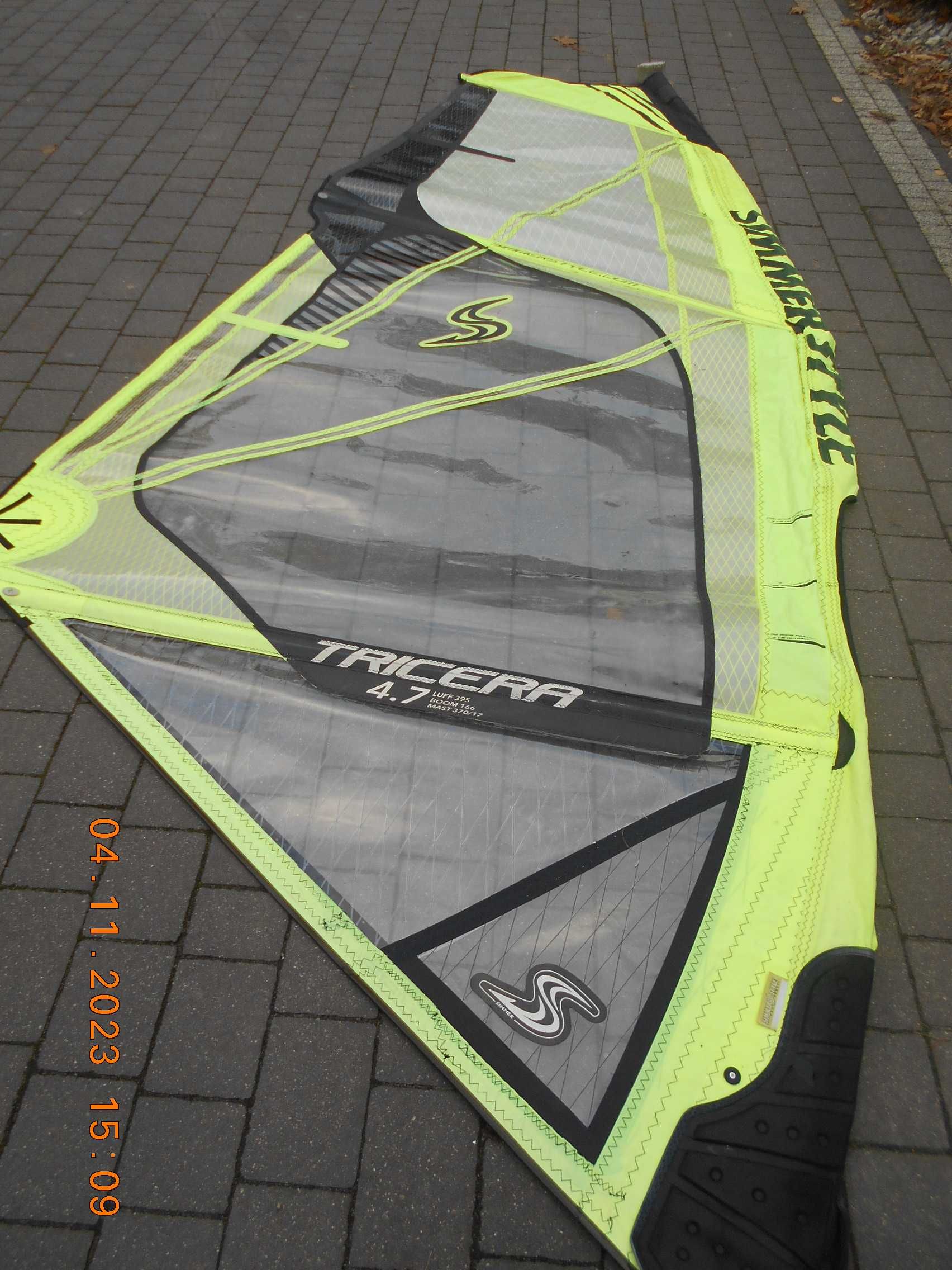 żagiel windsurfingowy  Simmer Tricera 4,7 m