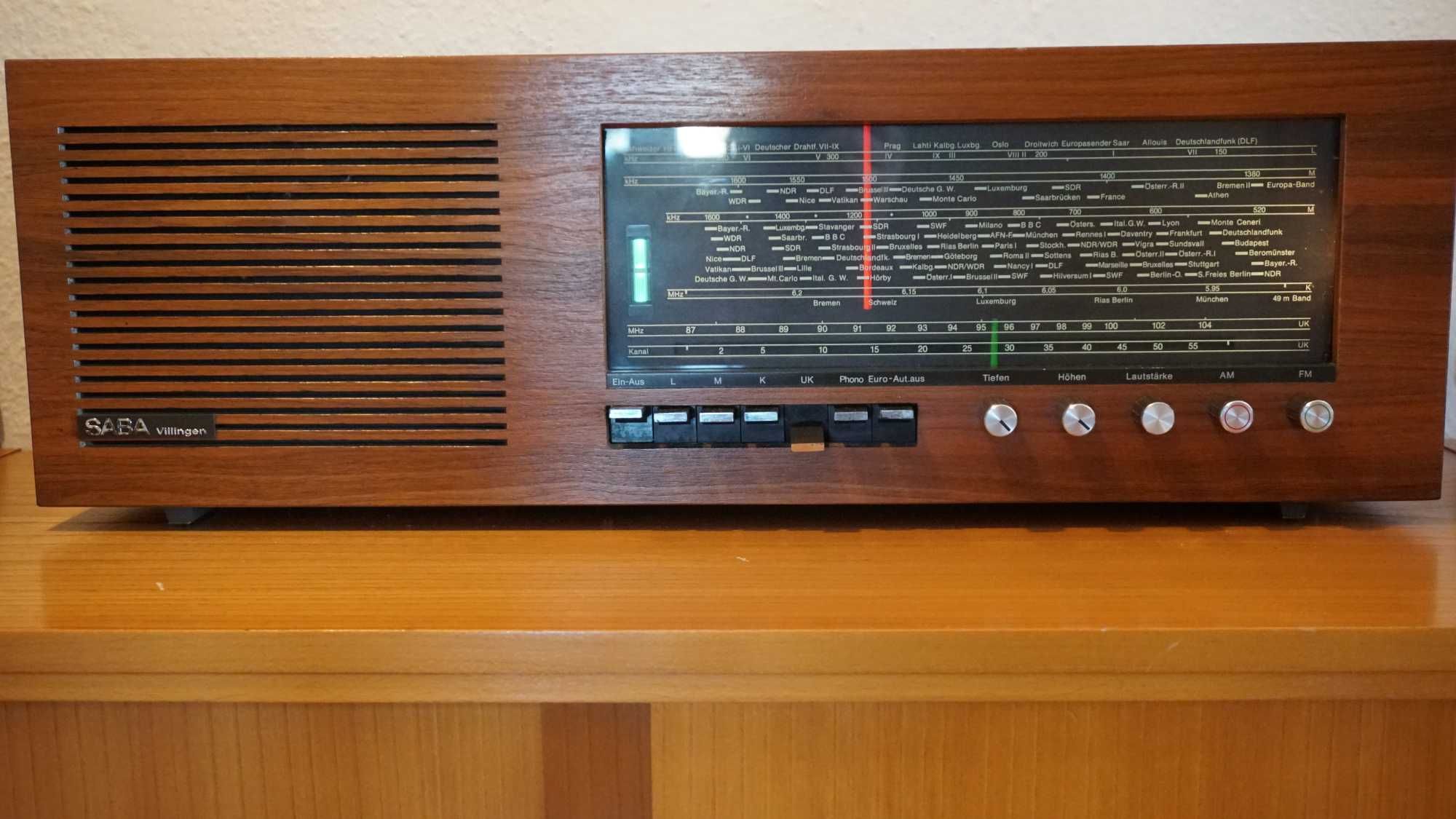 Saba Radio Villingen Radio lampowe Vintage.