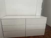2 comodas malm usadas