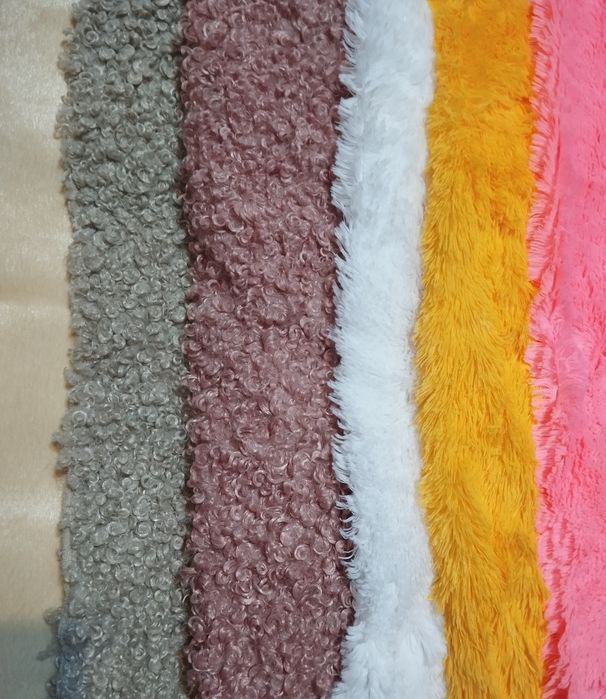 Ткань остатков меха барашка