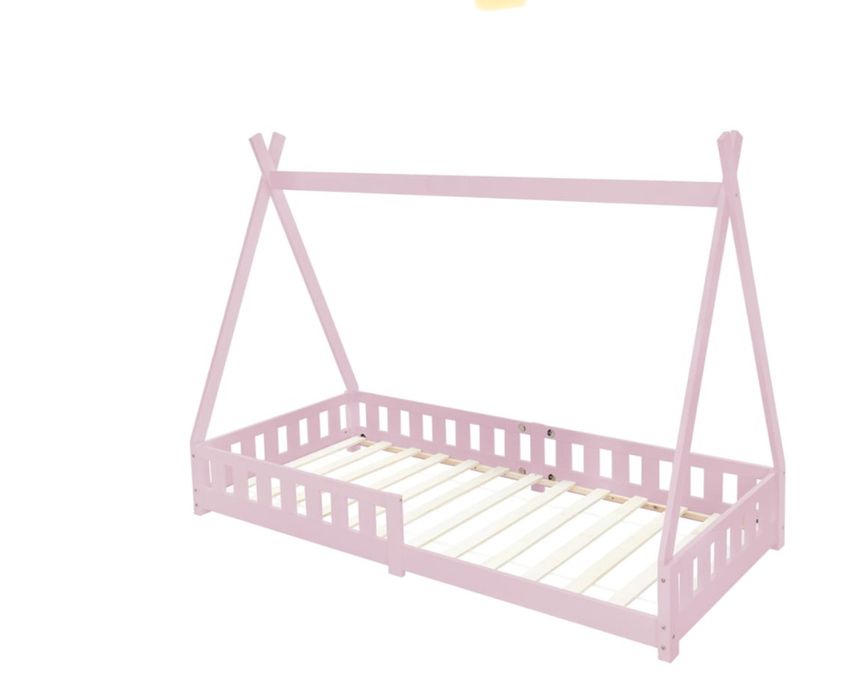 Cama montessori rosa