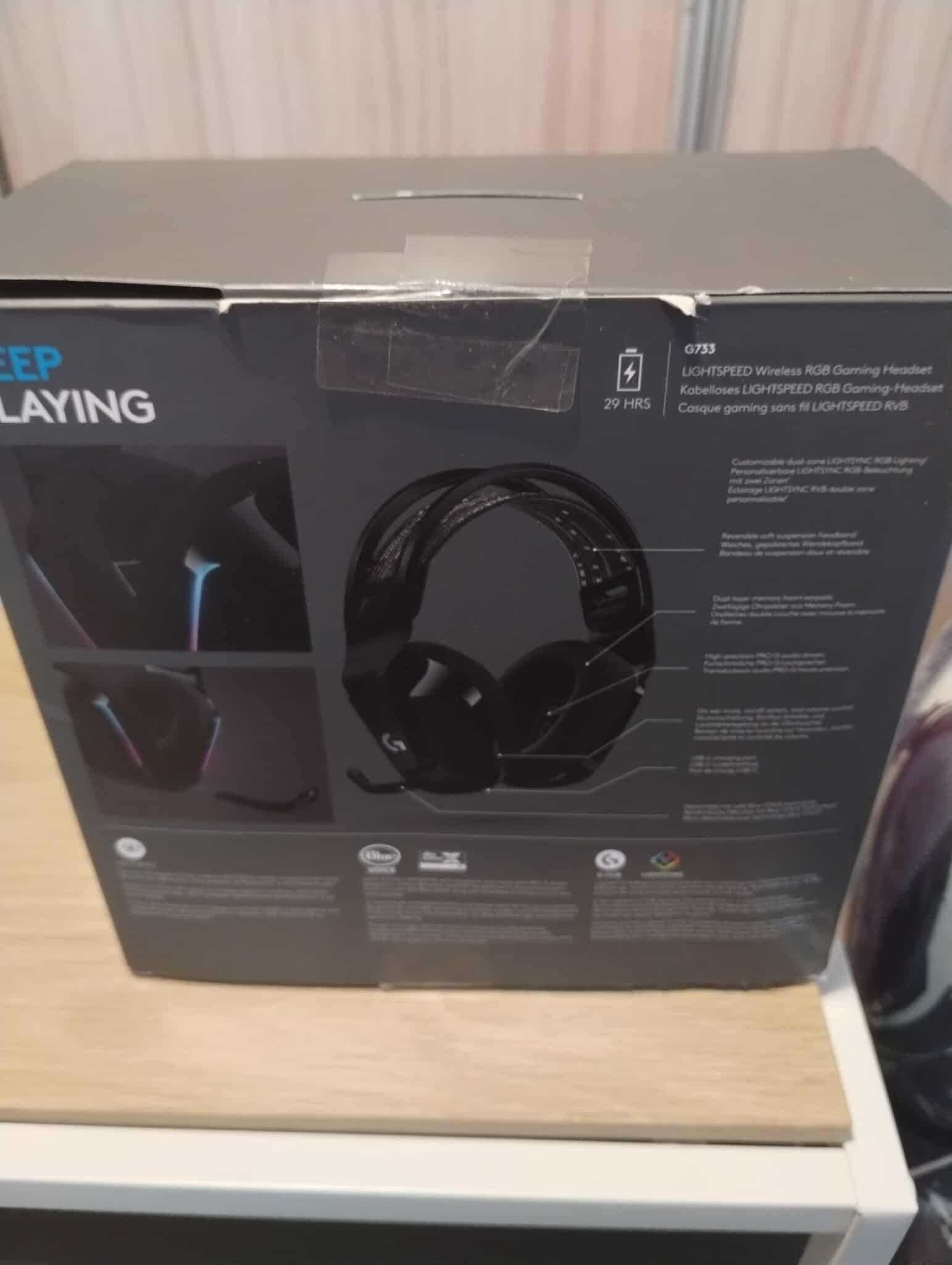 Logitech G733 - Bezprzewodowe słuchawki gamingowe w idealnym stanie!