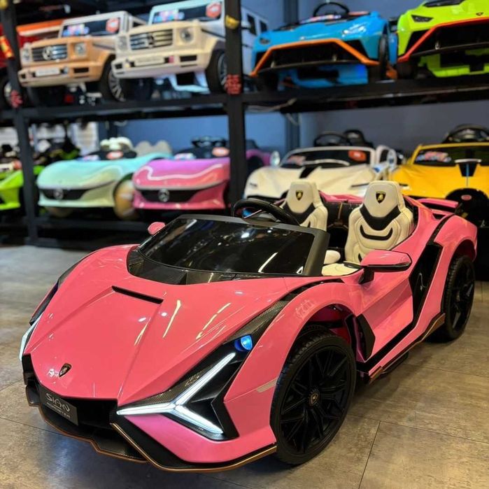 Lamborghini SIAN 400W 24V autko dwuosobowe różowe dla dzieci