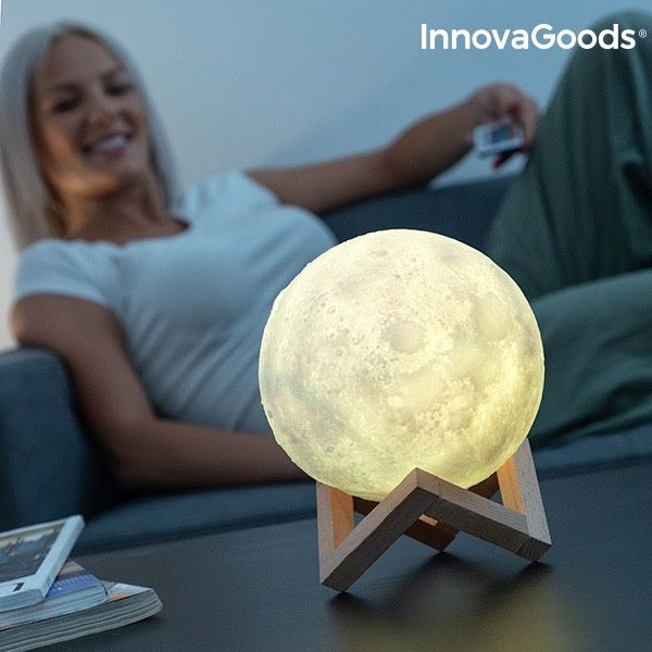 Księżycowa Lampa LED z Akumulatorem Moondy InnovaGoods Home LED