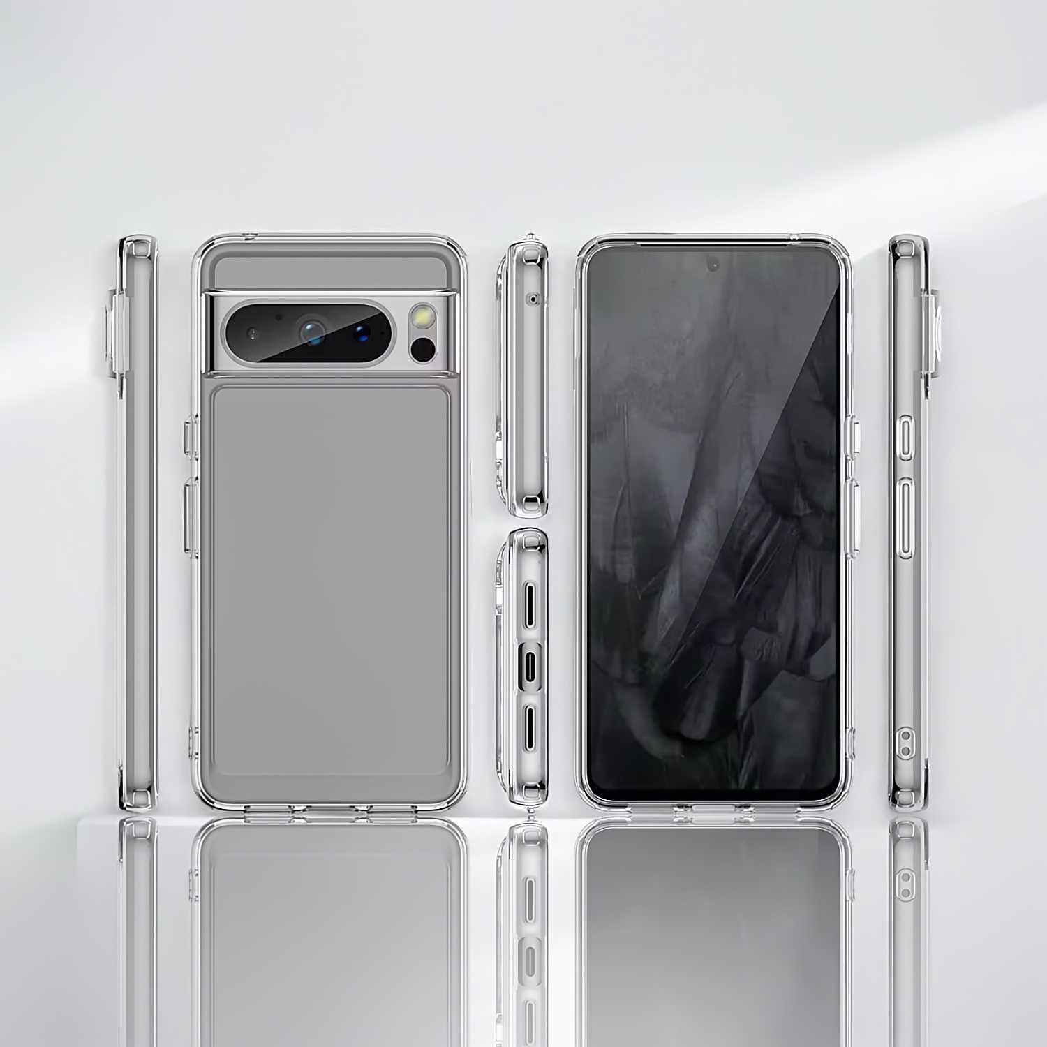 Etui ELEVATE HEXAGON do Google Pixel 8 Pro - Clear