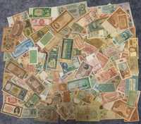Duży zestaw banknotów mix ponad 250szt