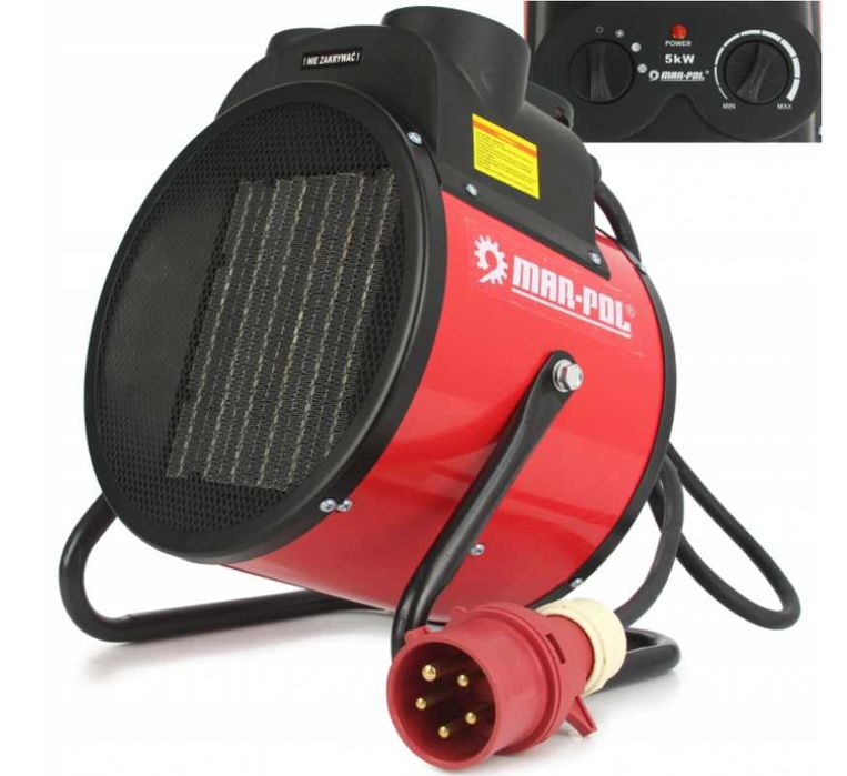 Nagrzewnica elektryczna dmuchawa grzejnik 5kW farelka 5000w