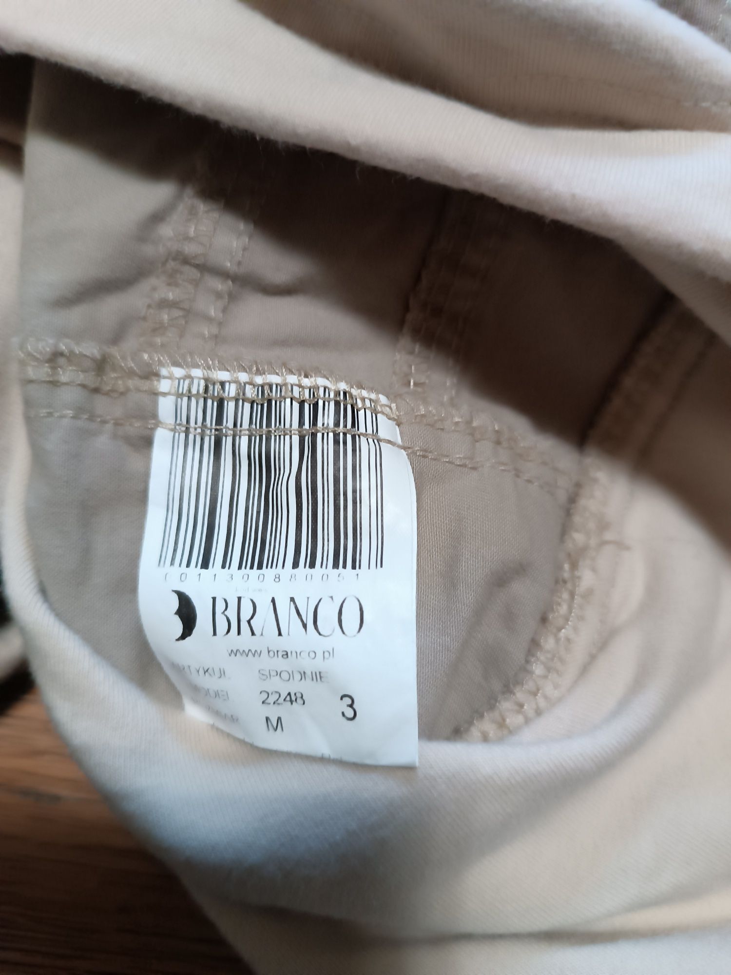 Spodnie ciążowe jasne cienkie Branco M
