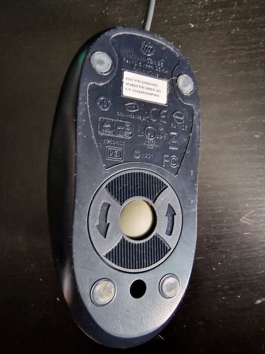 Vintage myszka kulkowa hp PS/2 do retrocomputingu