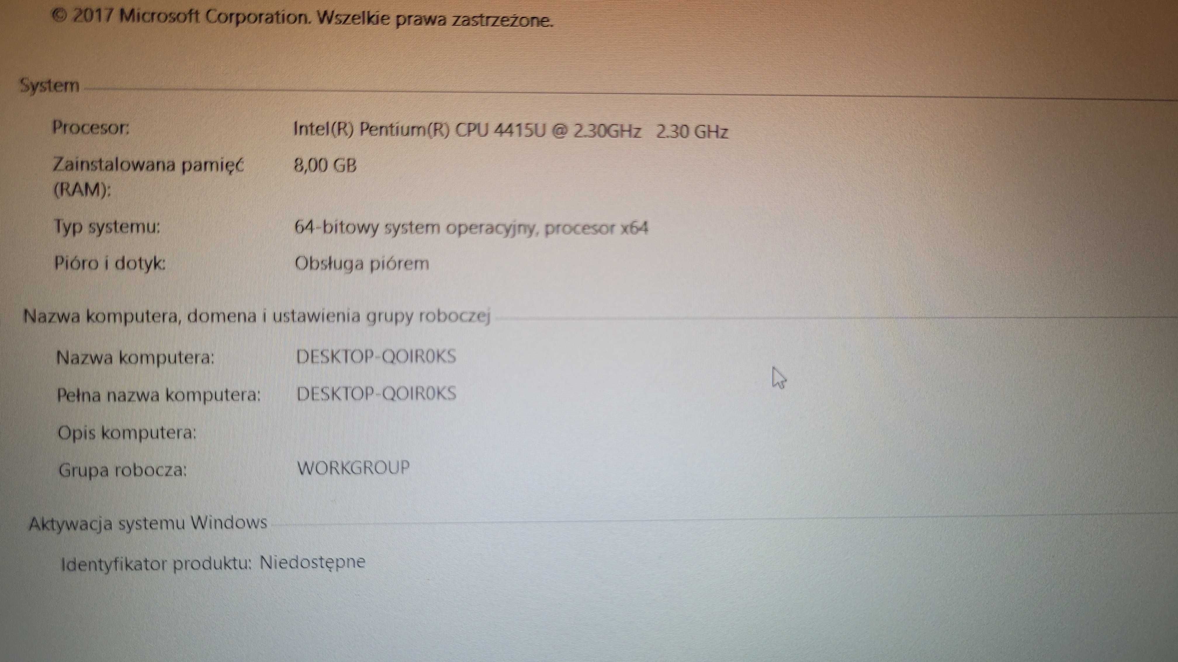 Laptop Xiaomai 5 (uszkodzony)
